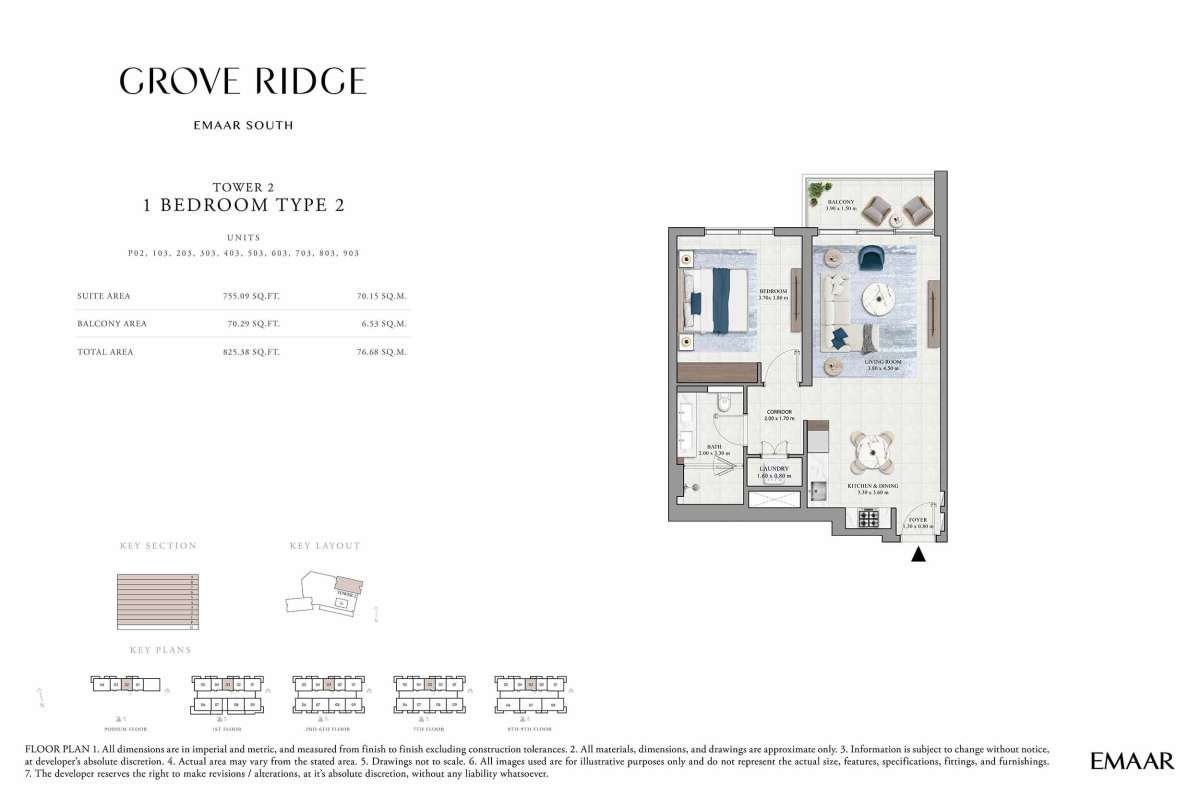 Podium Floor-9th Floor (Type 2-Unit P02-903)